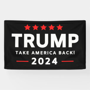 Donald Trump 2024 Take America Back Election  Banner