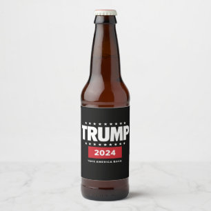 Donald Trump 2024 Take America Back Election Beer Bottle Label