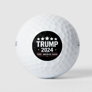 Donald Trump 2024 Take America Back Election  Golf Balls