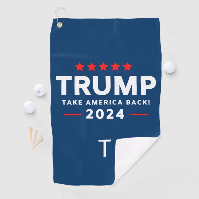 Donald Trump 2024 Take America Back Election  Golf Towel (InSitu)