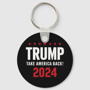 Donald Trump 2024 Take America Back Election Keychain