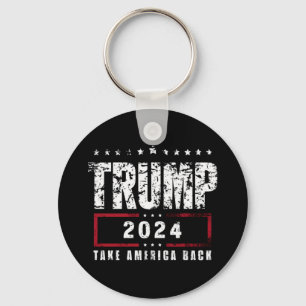 Donald Trump 2024 Take America Back Election  Keychain