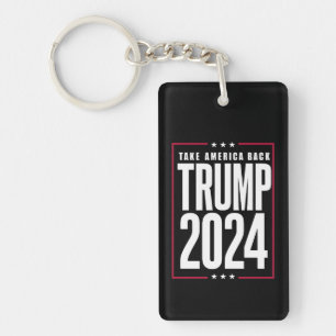 Donald Trump 2024 Take America Back Election Keychain