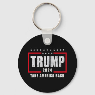Donald Trump 2024 Take America Back Election Keychain