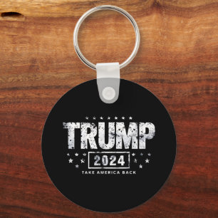 Donald Trump 2024 Take America Back Election  Keychain