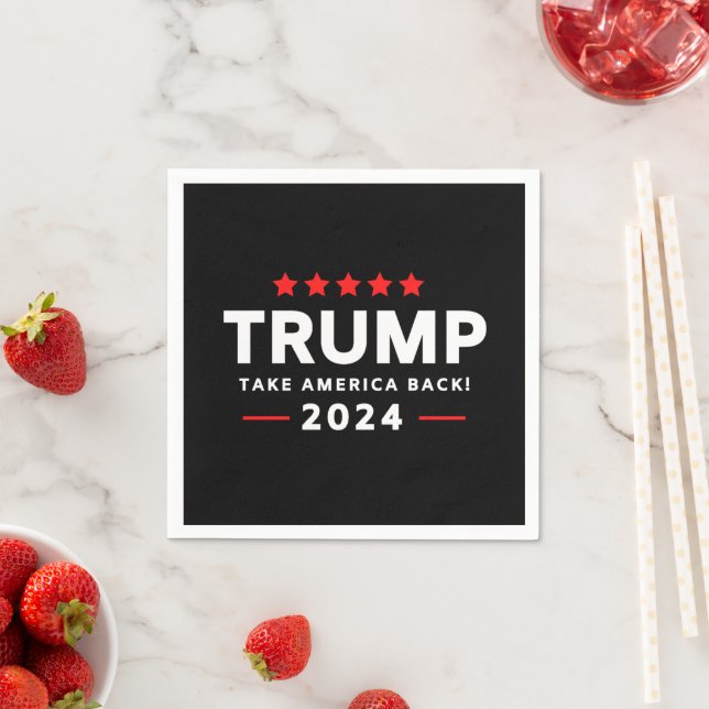 Donald Trump 2024 Take America Back Election  Napkin (Insitu)