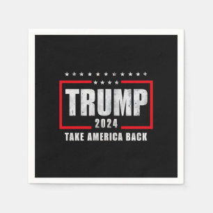 Donald Trump 2024 Take America Back Election Napkin