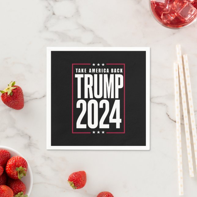 Donald Trump 2024 Take America Back Election Napkin (Insitu)
