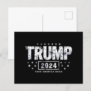 Donald Trump 2024 Take America Back Election  Postcard