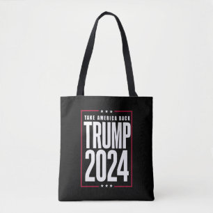 Donald Trump 2024 Take America Back Election Tote Bag