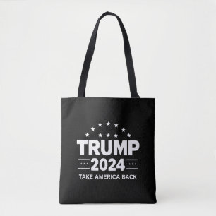 Donald Trump 2024 Take America Back Election Tote Bag