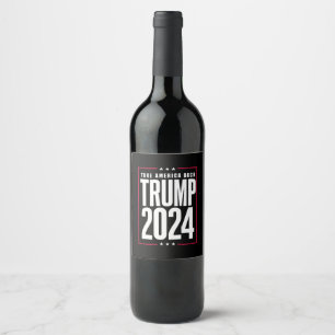 Donald Trump 2024 Take America Back Election Wine Label