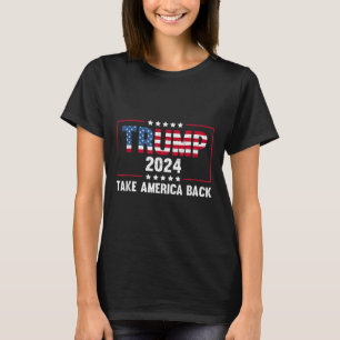 Donald Trump 2024 Take America Back Retro Vintage  T-Shirt