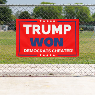 Donald Trump 2024 Trump Won Banner