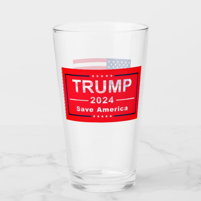 Donald TRUMP 2024 Verre à pinte de bière (Devant)
