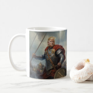 Donald Trump 2024 Viking Warrior Hero Funny AI Coffee Mug