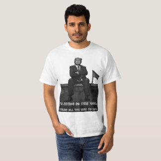 Donald Trump 2024 Wall Art with American Flag T-Shirt