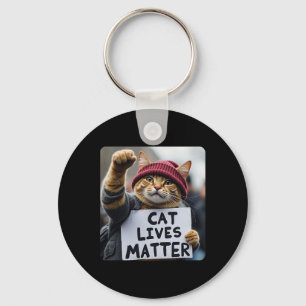 Donald Trump 2025 Cats Live Problem  Keychain