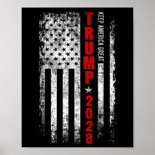 Donald Trump 2028 Keep America Great Election Usa  Poster
