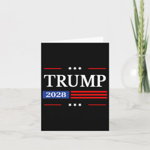 Donald Trump 2028 President American Flag Pro Trum Card