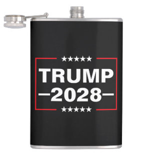 Donald Trump 2028 President Hip Flask