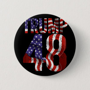 Donald Trump 2028 Trump 45 47 48th President Ameri 2 Inch Round Button