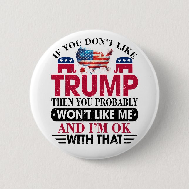 Donald Trump 2 Inch Round Button (Front)