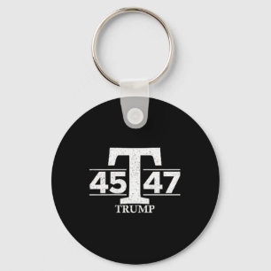 Donald Trump 45 47 45th 47th President Keychain