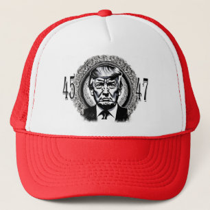 Donald Trump 45/47 Trucker Hat