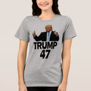 DONALD TRUMP 47 47TH PRESIDENT T-Shirt Tri-Blend Shirt