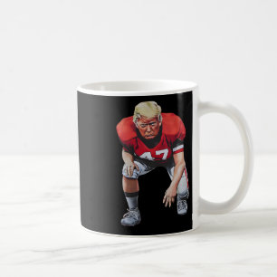 Donald Trump 47 American Footll Player Funny  Coffee Mug