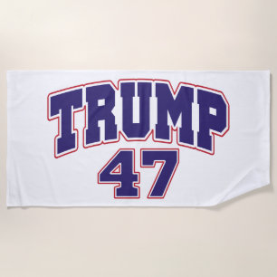 Donald Trump 47 Beach Towel