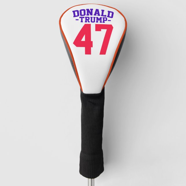 Donald Trump 47 Presidential Election 2024 Golf Head Cover (Front)