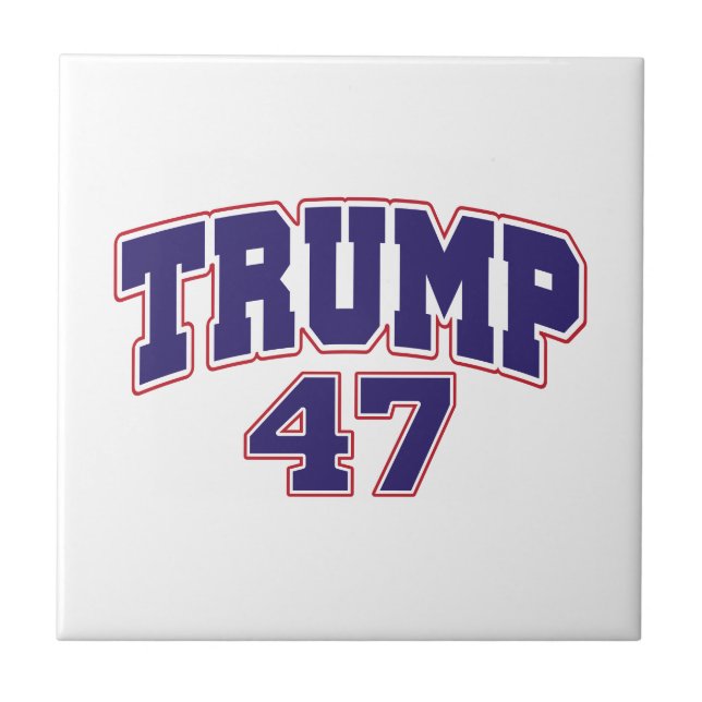 Donald Trump 47 Tile (Front)
