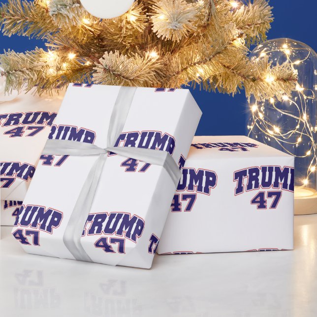Donald Trump 47 Wrapping Paper (Holidays)