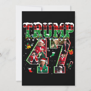 Donald Trump 47th President 2024 Christmas Santa Invitation