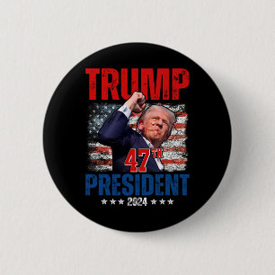 Donald Trump 47th President 2024 Trump Inauguratio 2 Inch Round Button