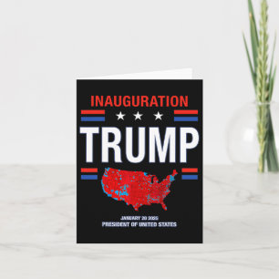 Donald Trump 47th President 2025 Inauguration Usa Card
