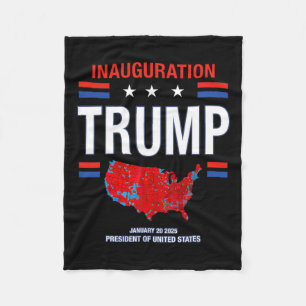 Donald Trump 47th President 2025 Inauguration Usa  Fleece Blanket