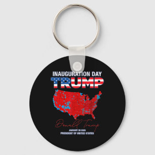 Donald Trump 47th President 2025 Inauguration Usa  Keychain