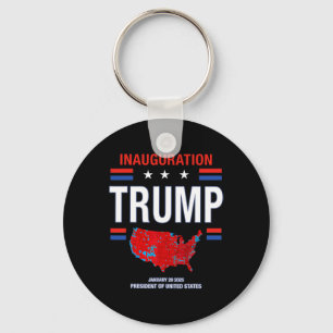 Donald Trump 47th President 2025 Inauguration Usa  Keychain