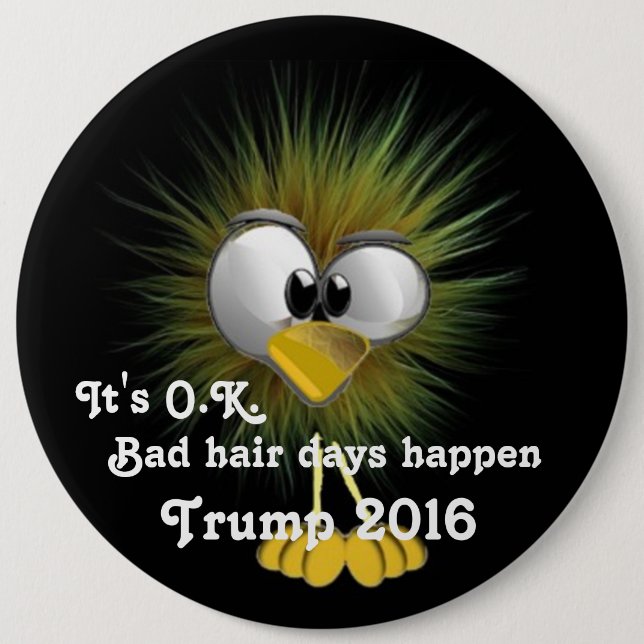 Donald Trump 6 Inch Round Button (Front)