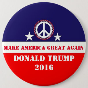 Donald Trump 6 Inch Round Button