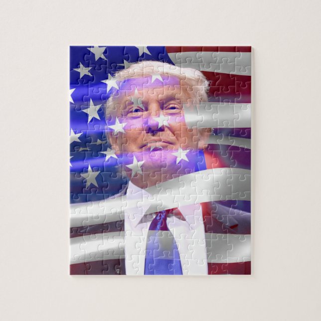 Donald Trump 8x10 Photo Puzzle with Gift Box (Vertical)