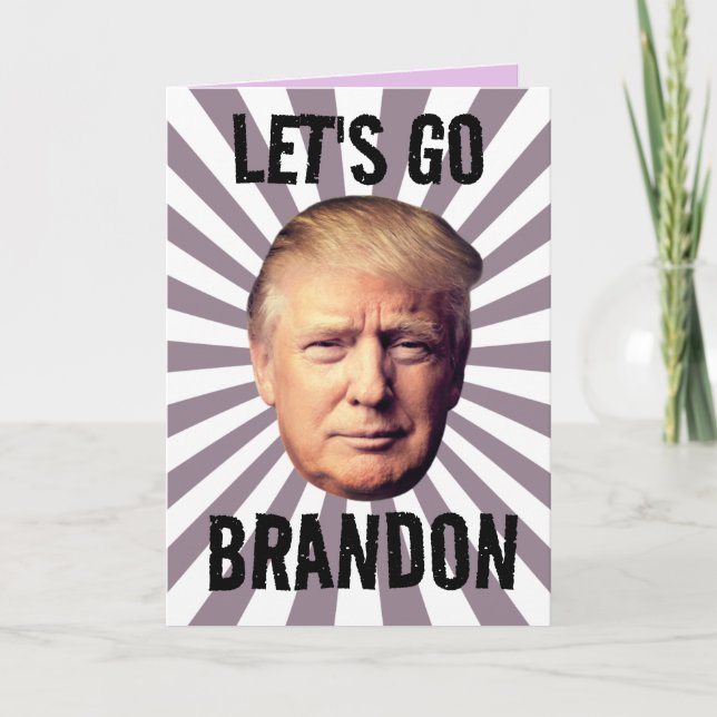 DONALD TRUMP ALLONS À LA CARTE D'ANNIVERSAIRE DE B (Devant)