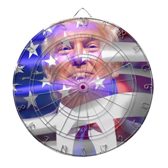 donald trump american flag dartboard (Front)