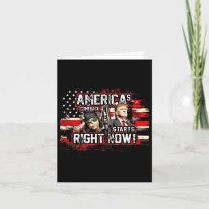 Donald Trump Americas Comeback 2024  Card