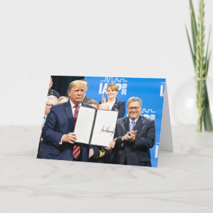 Donald Trump and AG William Barr Card