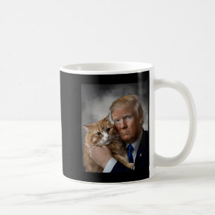 Donald Trump And Cat Funny Trump And Cat, Litical  Coffee Mug