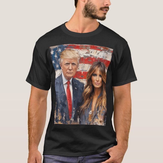 Donald Trump And Melania T-Shirt (Front)